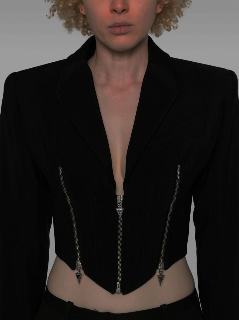Zipped Cropped Jacket