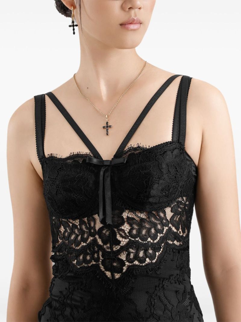 Lace-appliquÃ_x0083_© Mini Dress