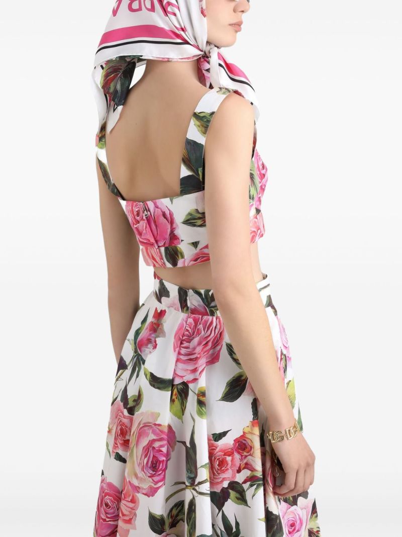 Printed Crop Top