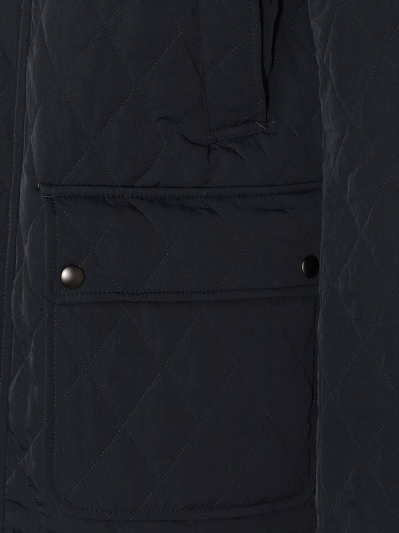 Logo-embroidered Quilted Jacket