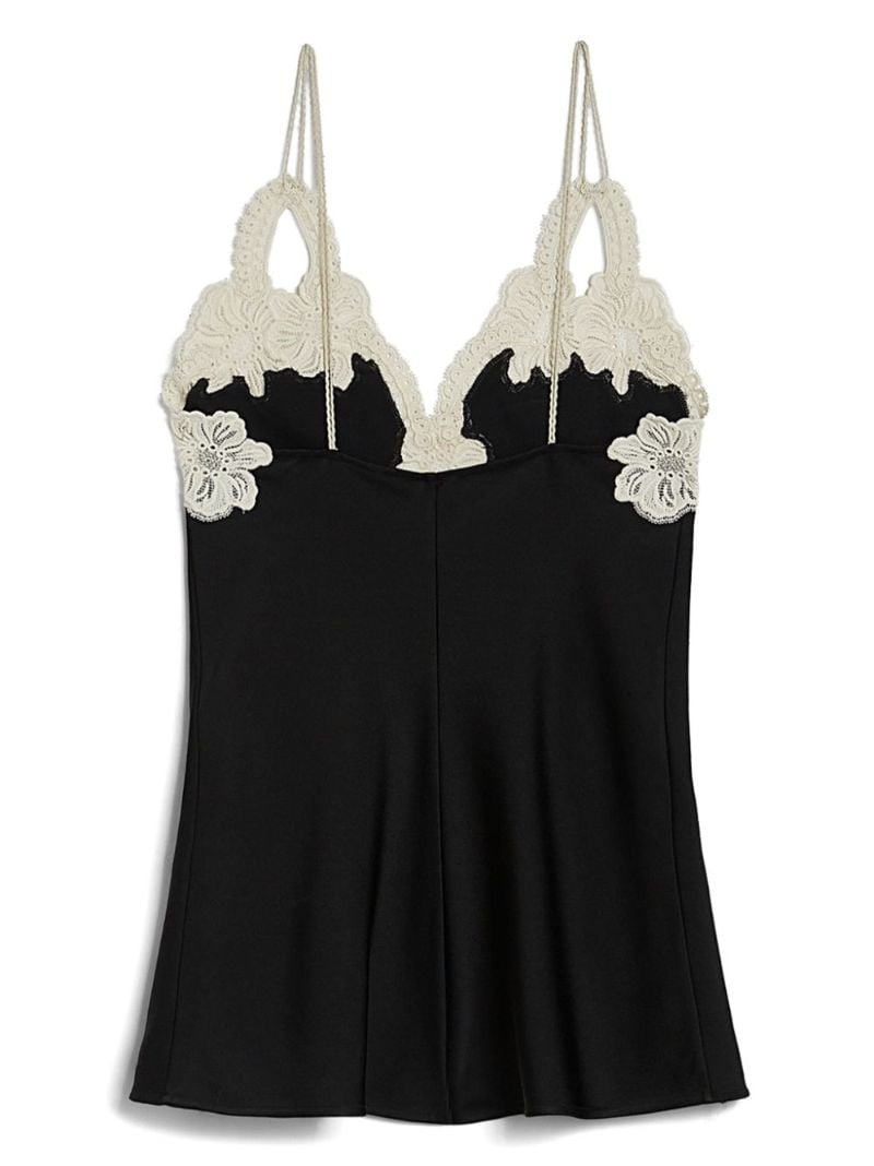 Floral-embroidered Top