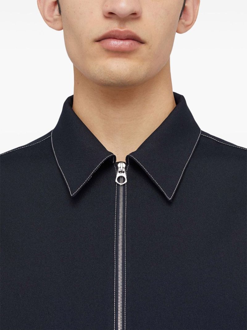 Zip-up Shirt Jacket