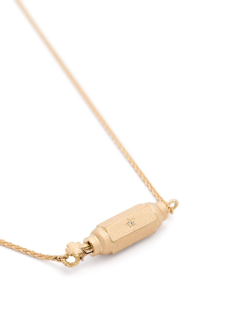 18k Yellow Gold Micro Coco Diamond Necklace