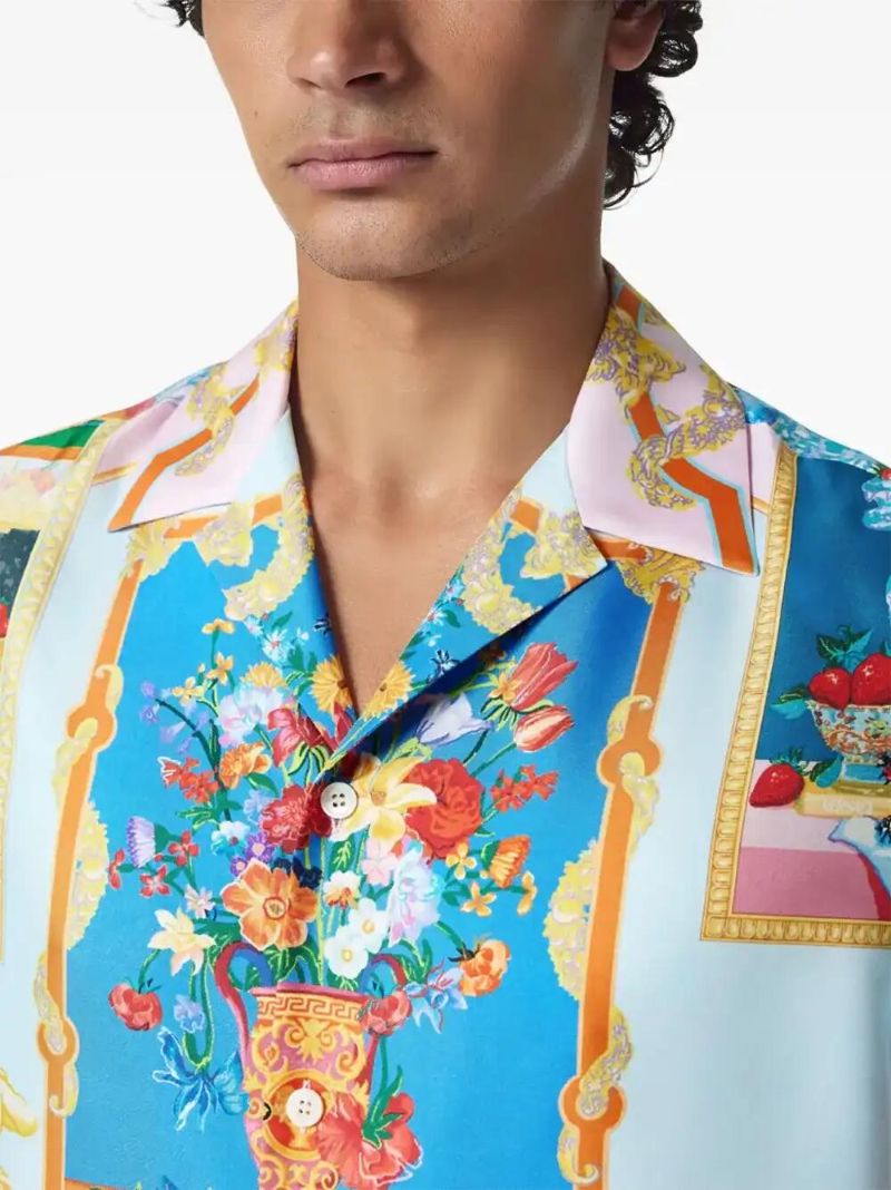 Blue Gallery-print Shirt