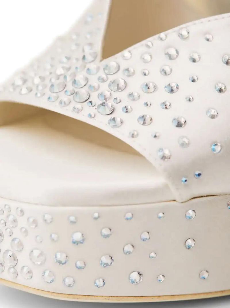 White 125mm Karli Sandals