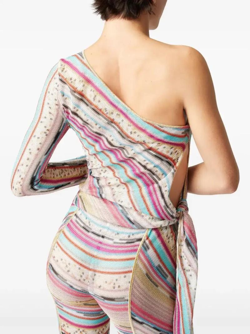 Pink One-shoulder Top