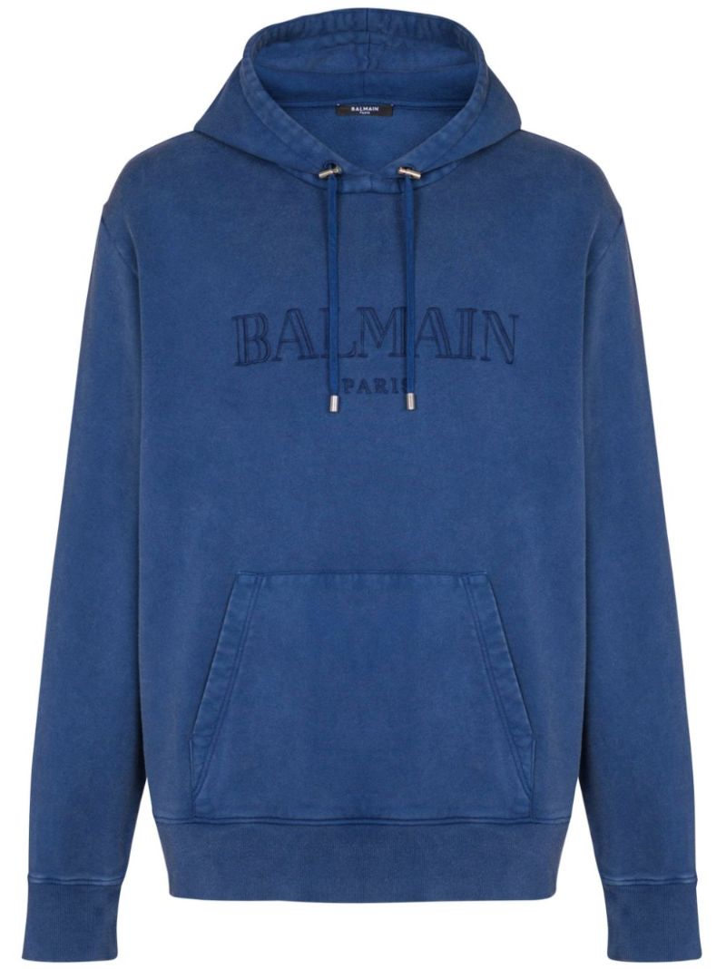 Balmain Vintage Emb Hoodie