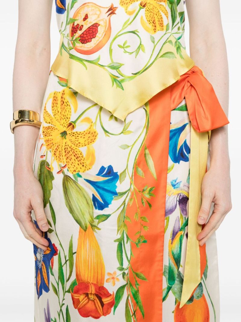 Flores Midi Skirt