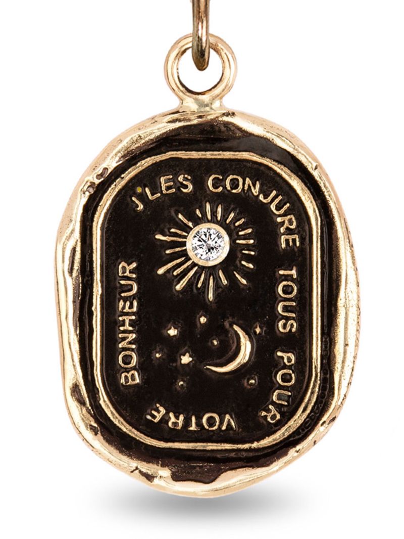 14k Yellow Gold Everything for You Diamond Pendant Charm