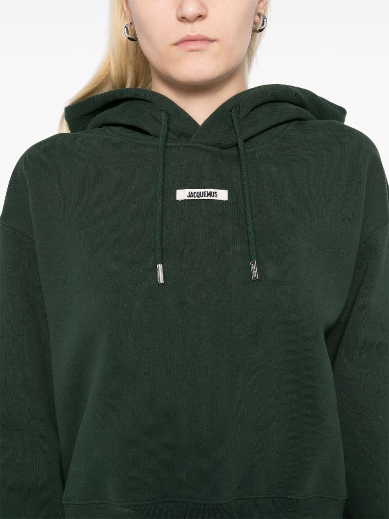 Black Grosgrain Hoodie