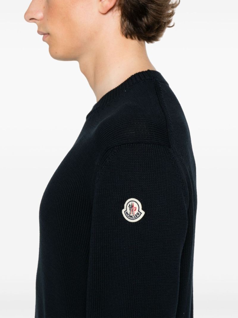 Logo-patch Cotton Sweater