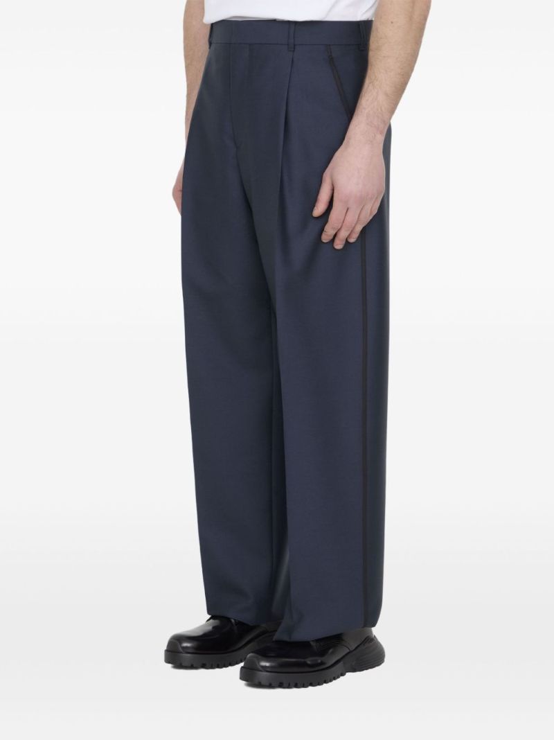 Creased Loose-fit Trousers