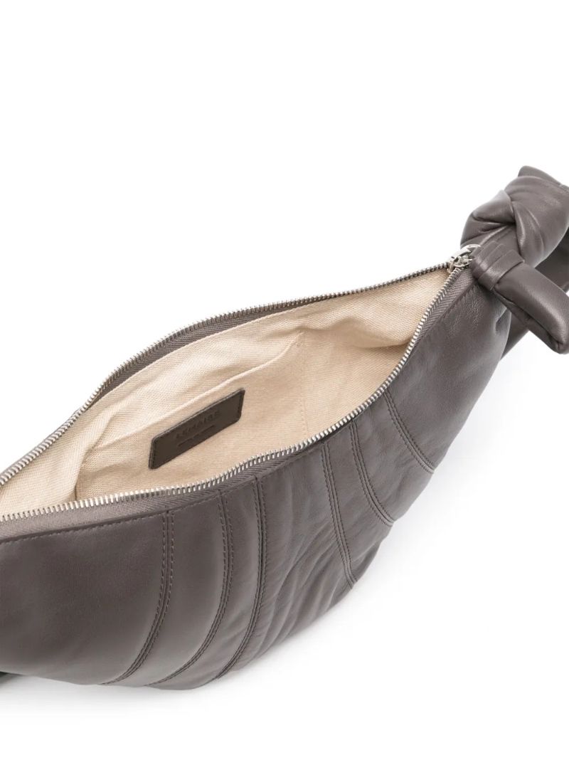 Grey Small Croissant Shoulder Bag
