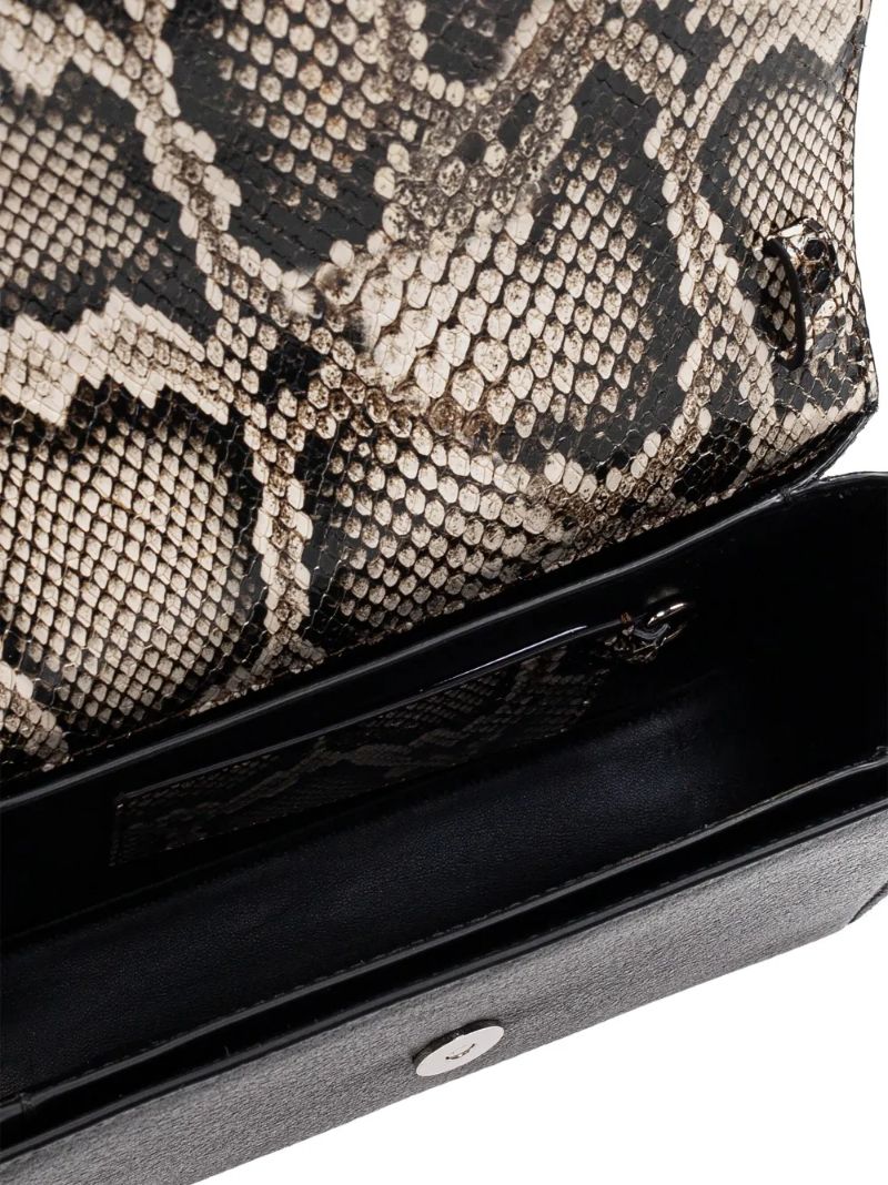 Black T-bar Shoulder Bag