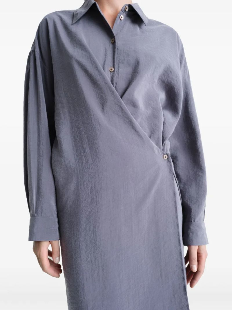 Grey Wrap Dress