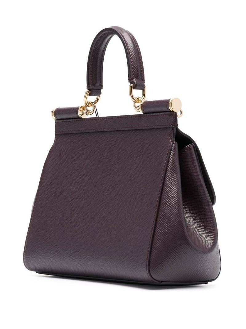 Red Sicily Small Leather Shoulder Bag