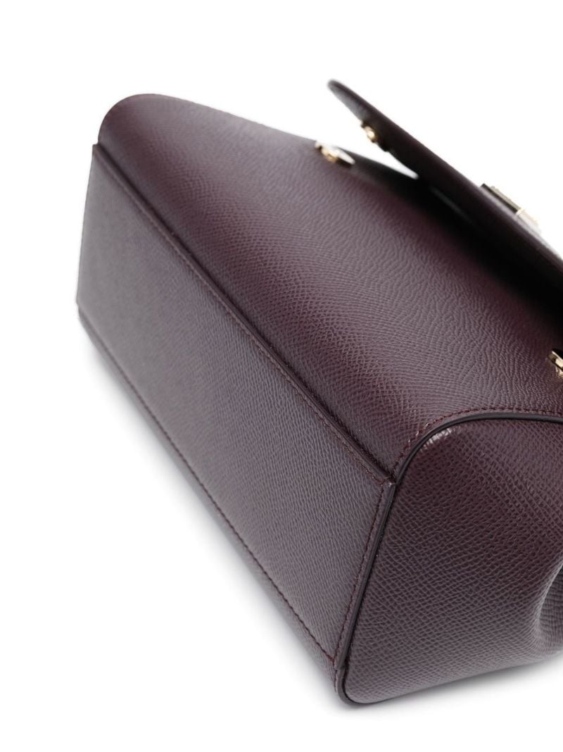 Red Sicily Small Leather Shoulder Bag