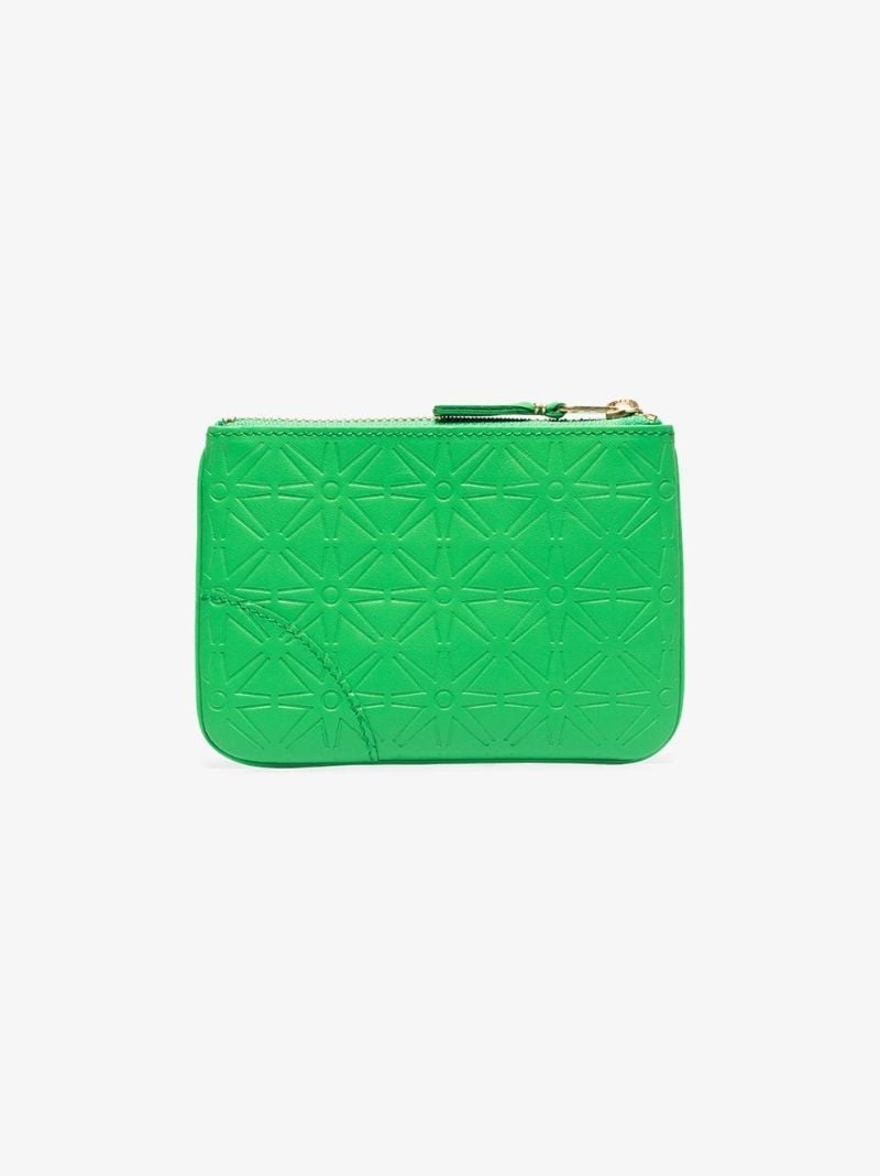 Green Embossed Leather Wallet