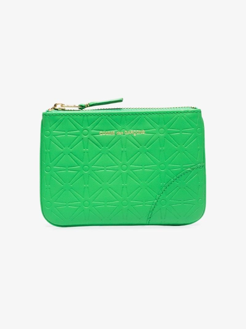 Green Embossed Leather Wallet