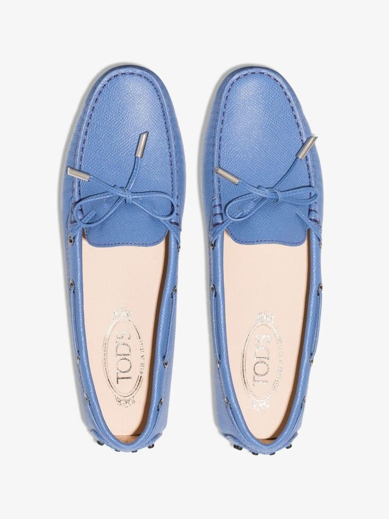 Blue Gommino Leather Driving Shoes
