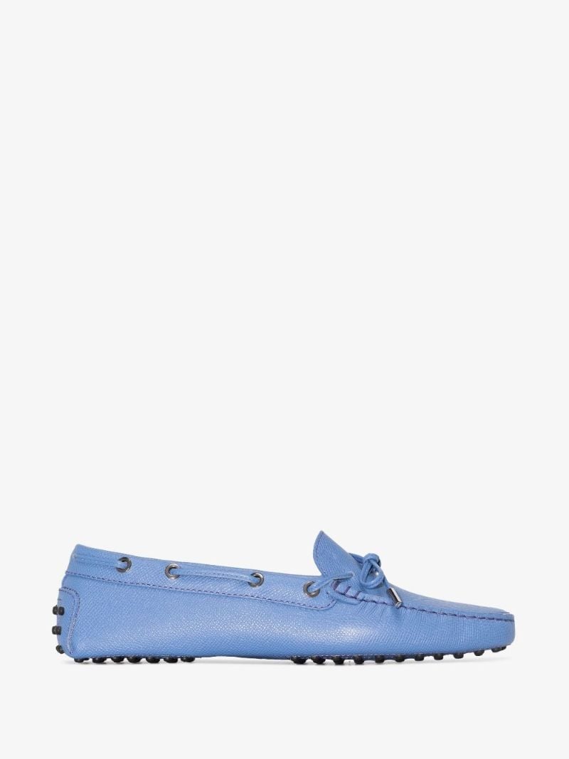 Blue Gommino Leather Driving Shoes