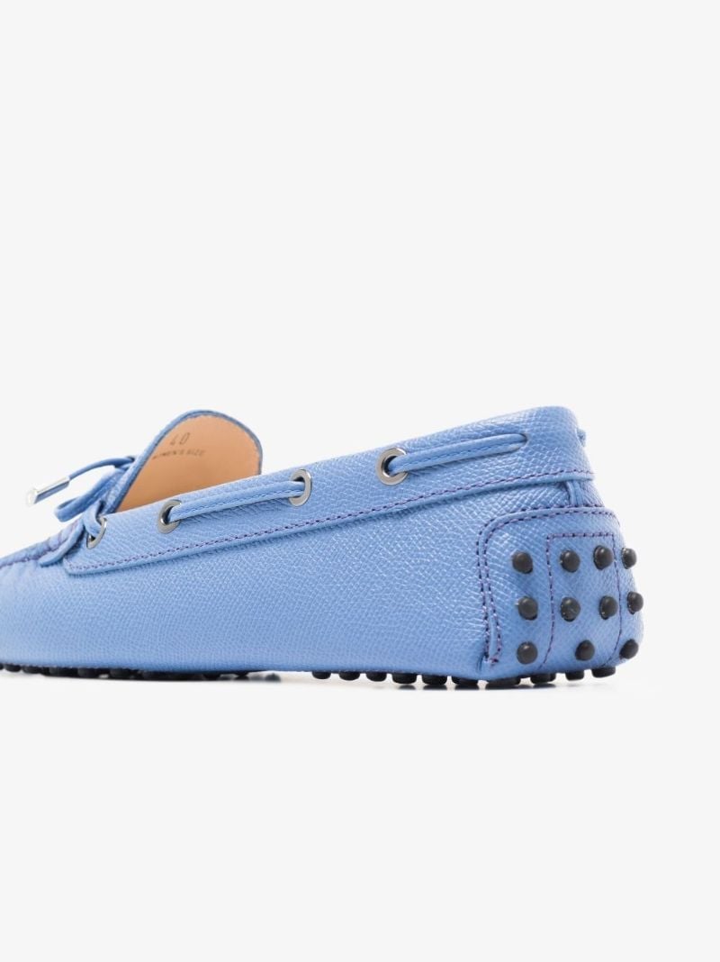 Blue Gommino Leather Driving Shoes
