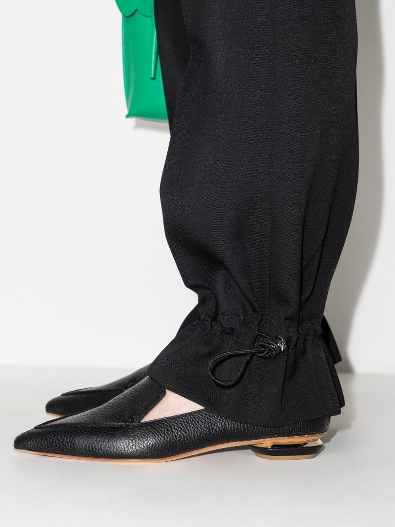 Black Beya Leather Loafers