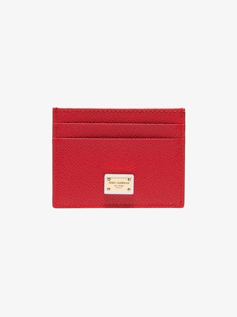 Red Logo Plaque Card Holder