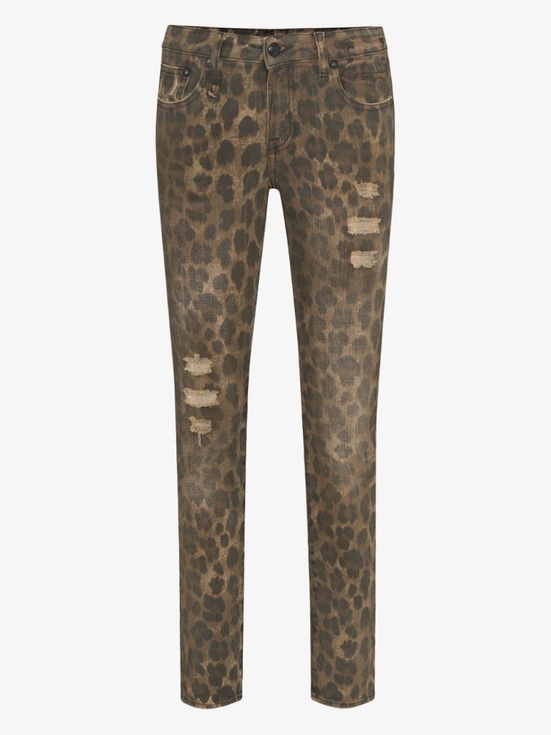 Kate Leopard Print Skinny Jeans