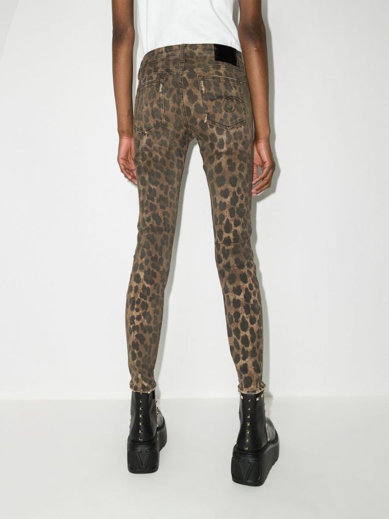 Kate Leopard Print Skinny Jeans
