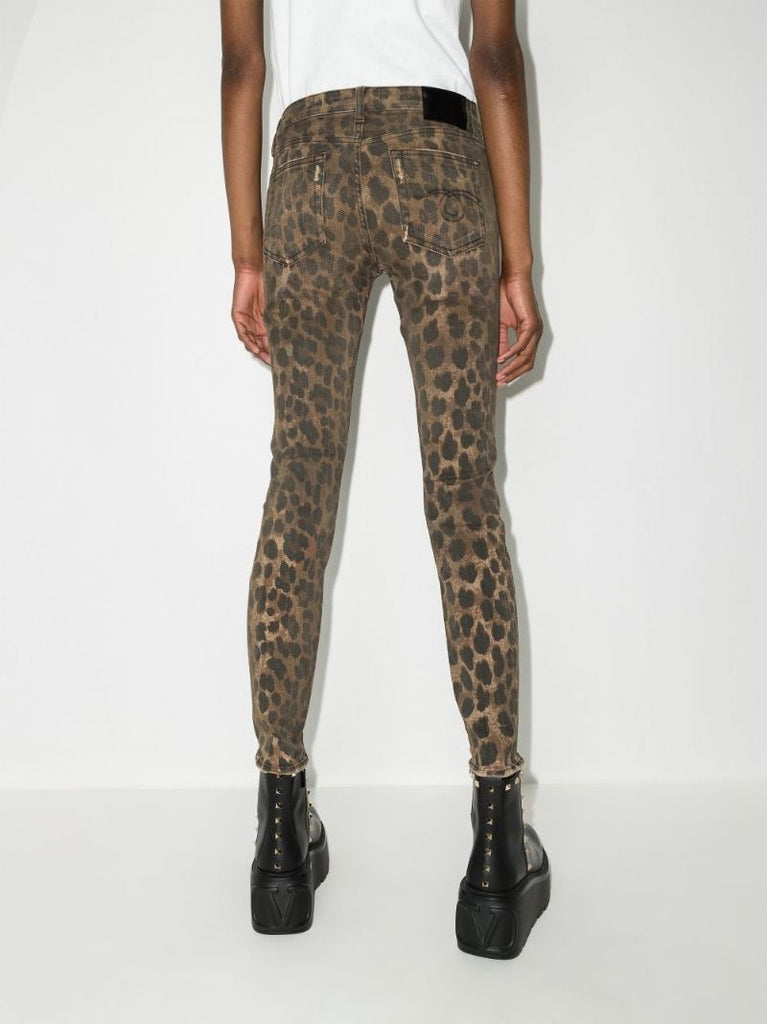 Kate Leopard Print Skinny Jeans