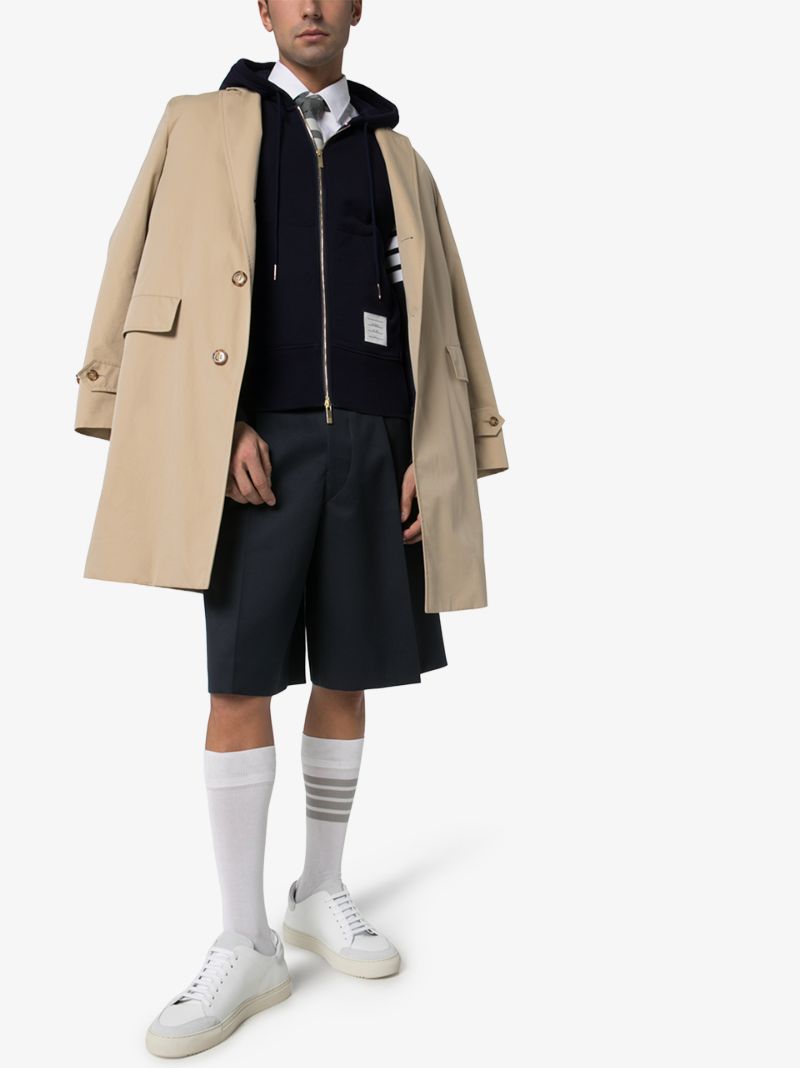 4-bar Sleeve Zip-up Hoodie