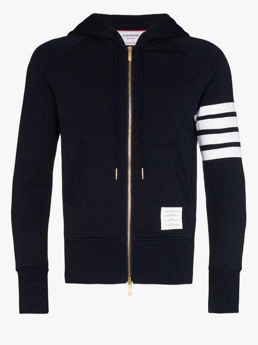 4-bar Sleeve Zip-up Hoodie
