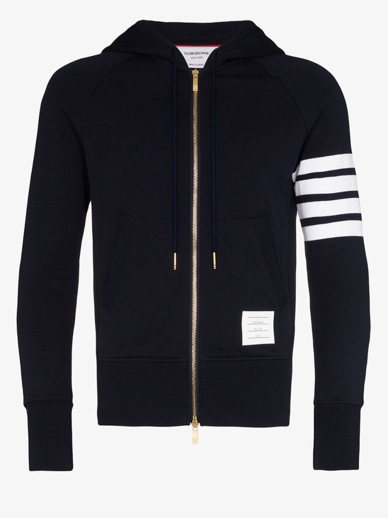 4-bar Sleeve Zip-up Hoodie