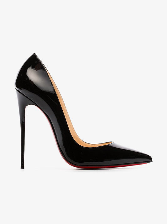 Black So Kate 120 Patent Leather Pumps
