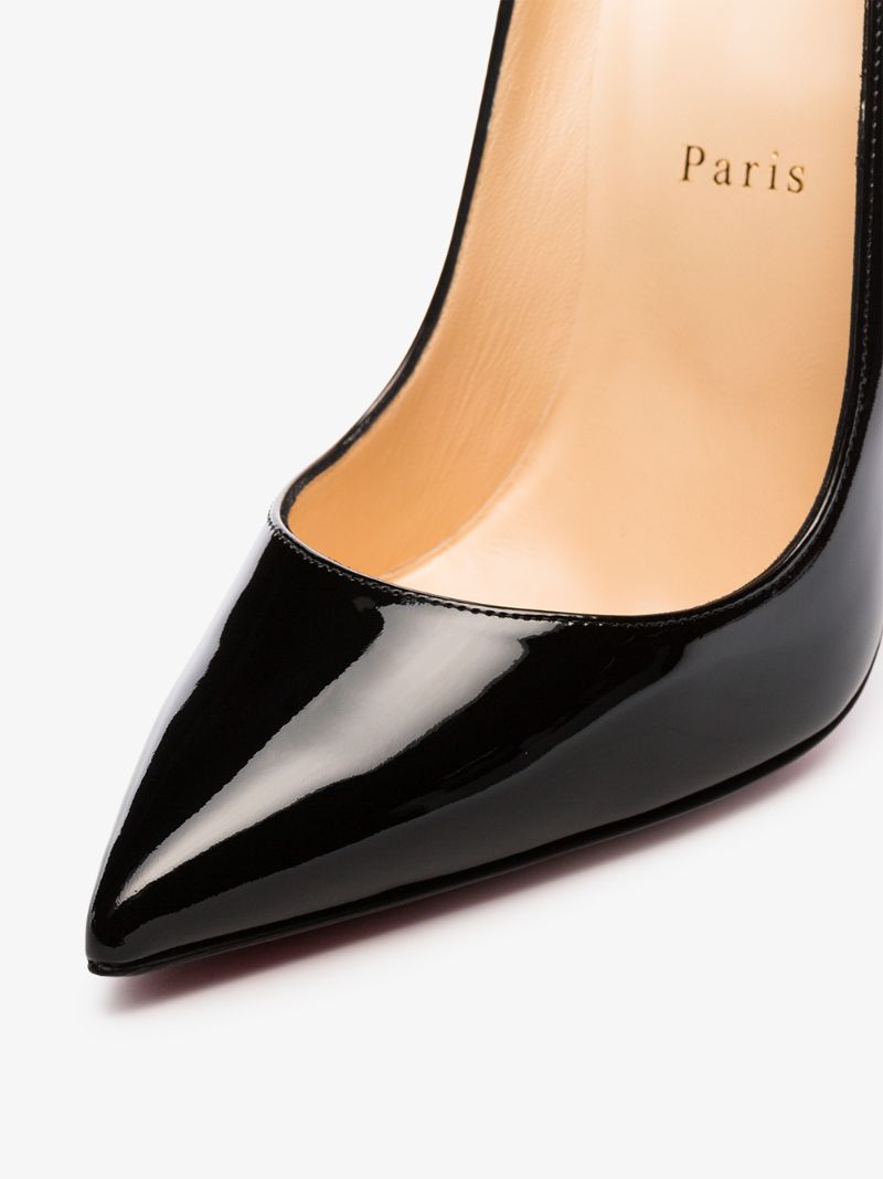Black So Kate 120 Patent Leather Pumps