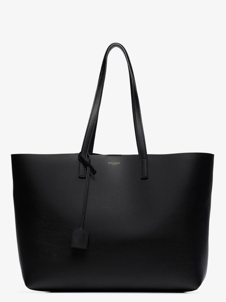 Black Large Leather Tote Bag