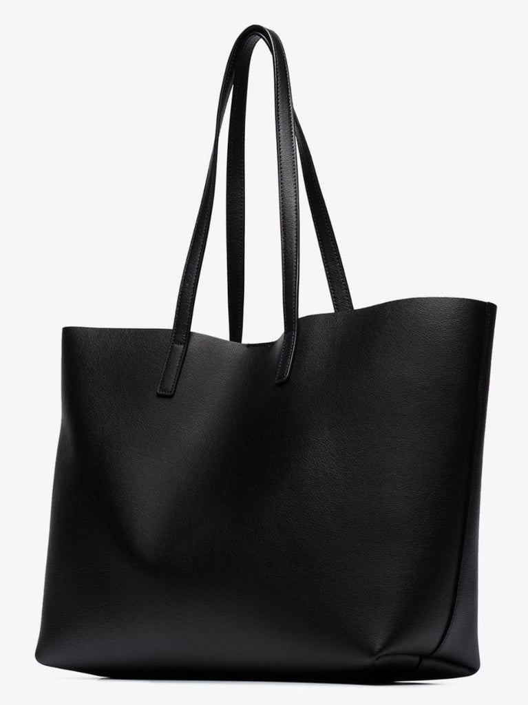 Black Large Leather Tote Bag