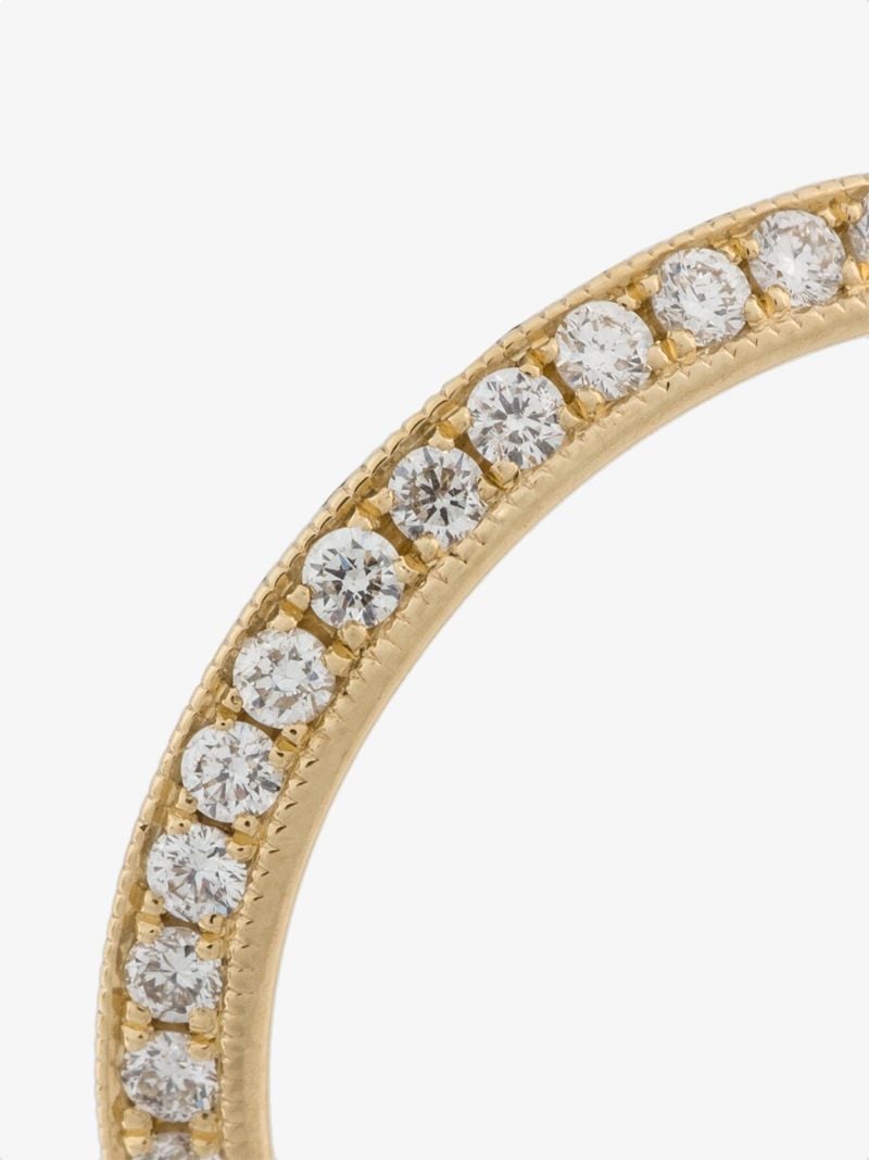 18k Yellow Gold Double-sided Knife Edge Diamond Ring