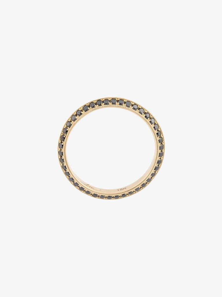 18k Yellow Gold Double-sided Knife Edge Diamond Ring
