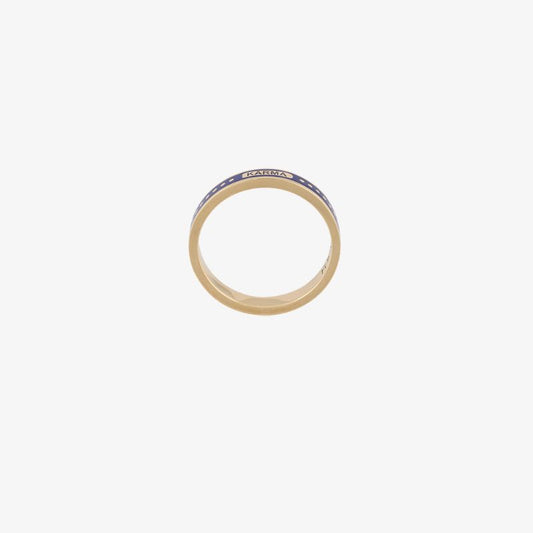 18k Yellow Gold Karma Thin Band Ring