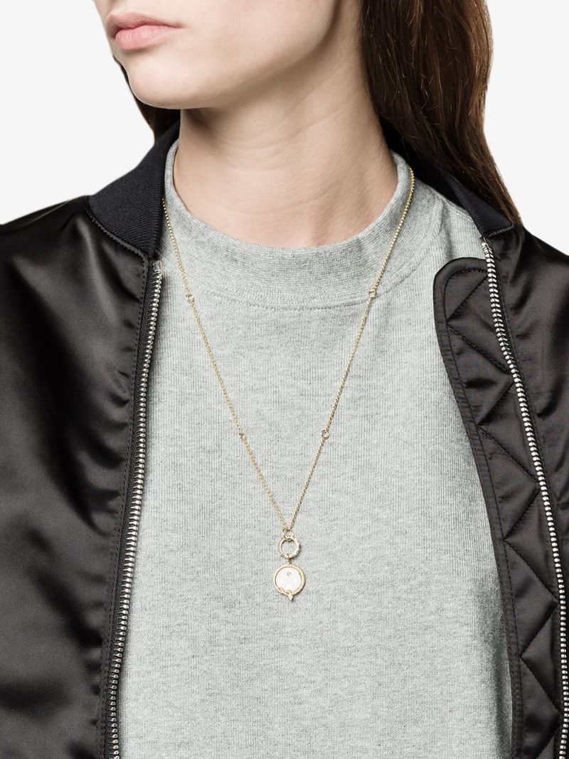 18k Yellow Gold Wholeness Petite Diamond Medallion Charm