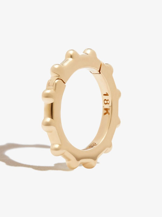 18k Yellow Gold Dotted Annex Link Charm