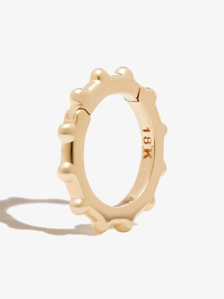 18k Yellow Gold Dotted Annex Link Charm