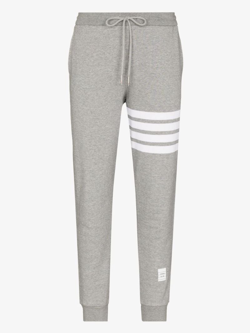 Grey 4-bar Stripe Track Pants