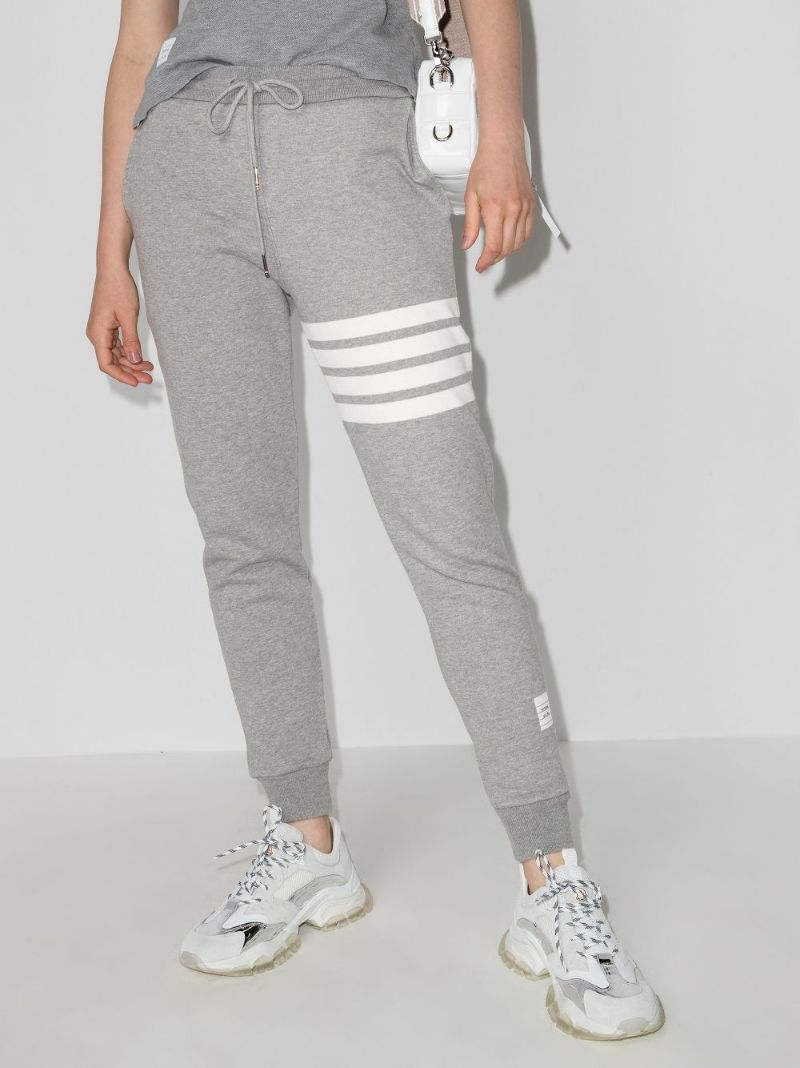 Grey 4-bar Stripe Track Pants