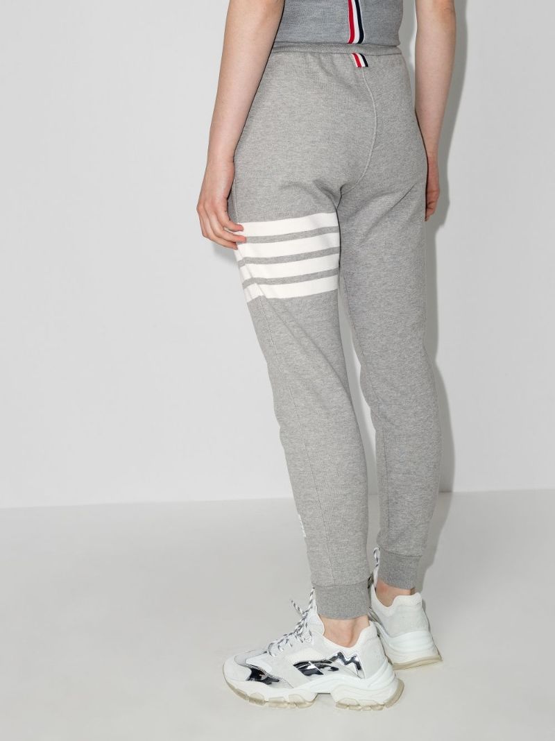 Grey 4-bar Stripe Track Pants