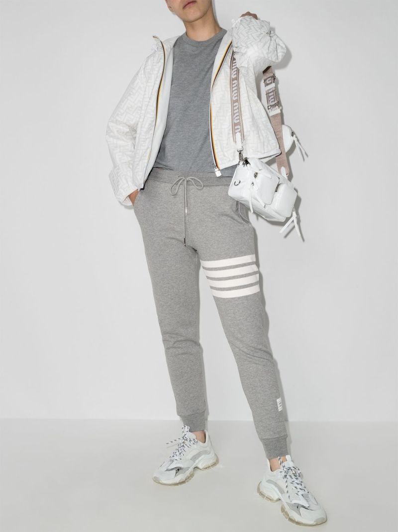 Grey 4-bar Stripe Track Pants