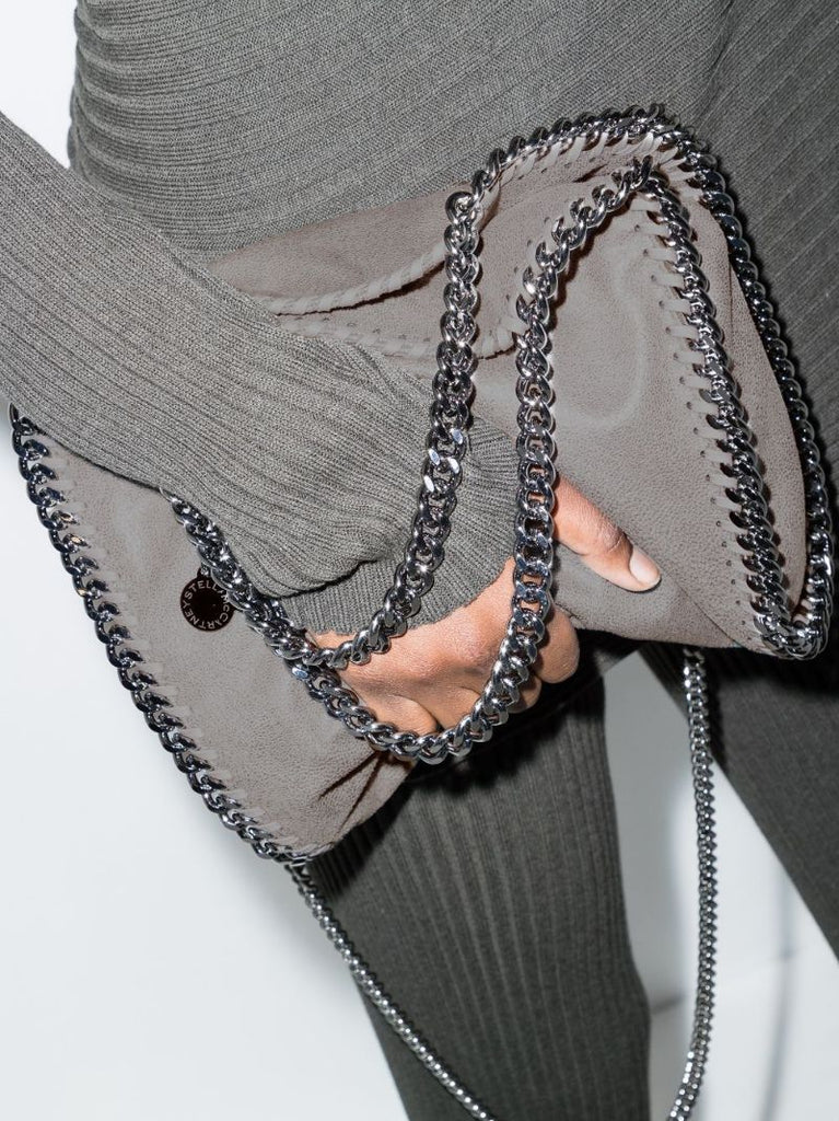 Grey Falabella Mini Tote Bag