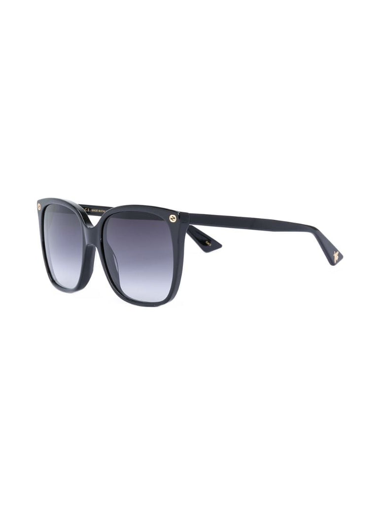 Black Gg Oversized Square Frame Sunglasses